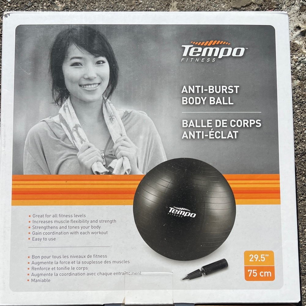 Black Anti-Burst Body Ball (75 cm / 29.5")